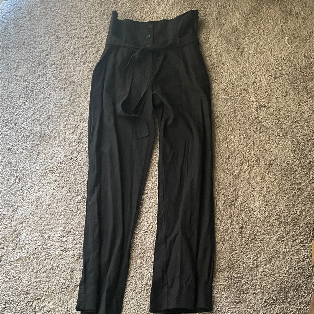Me Jane Black High-Waisted Trousers